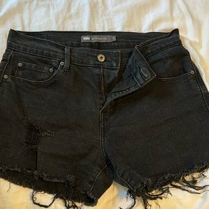 Levi’s 505 straight leg jeans turned shorts